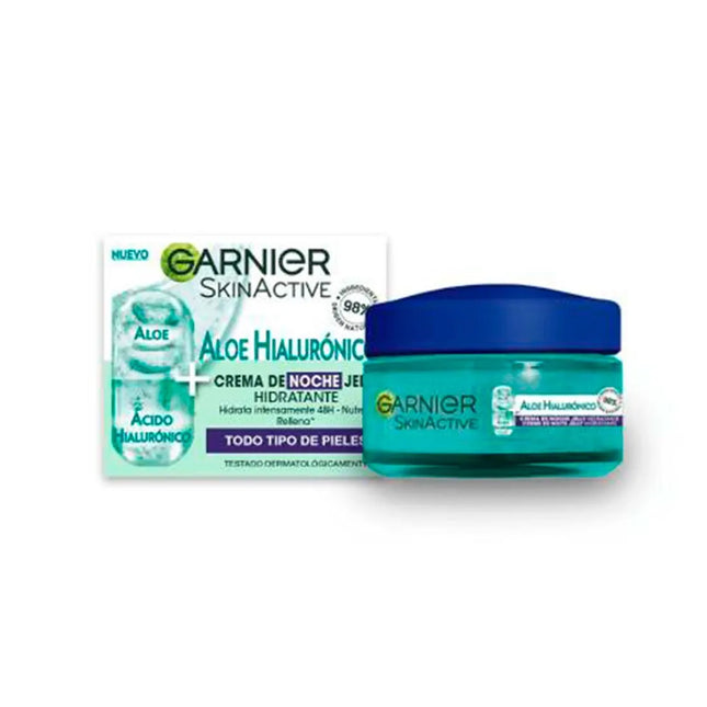 Garnier Skinactive Aloe Hialurónico Crema De Noche, 50 ml