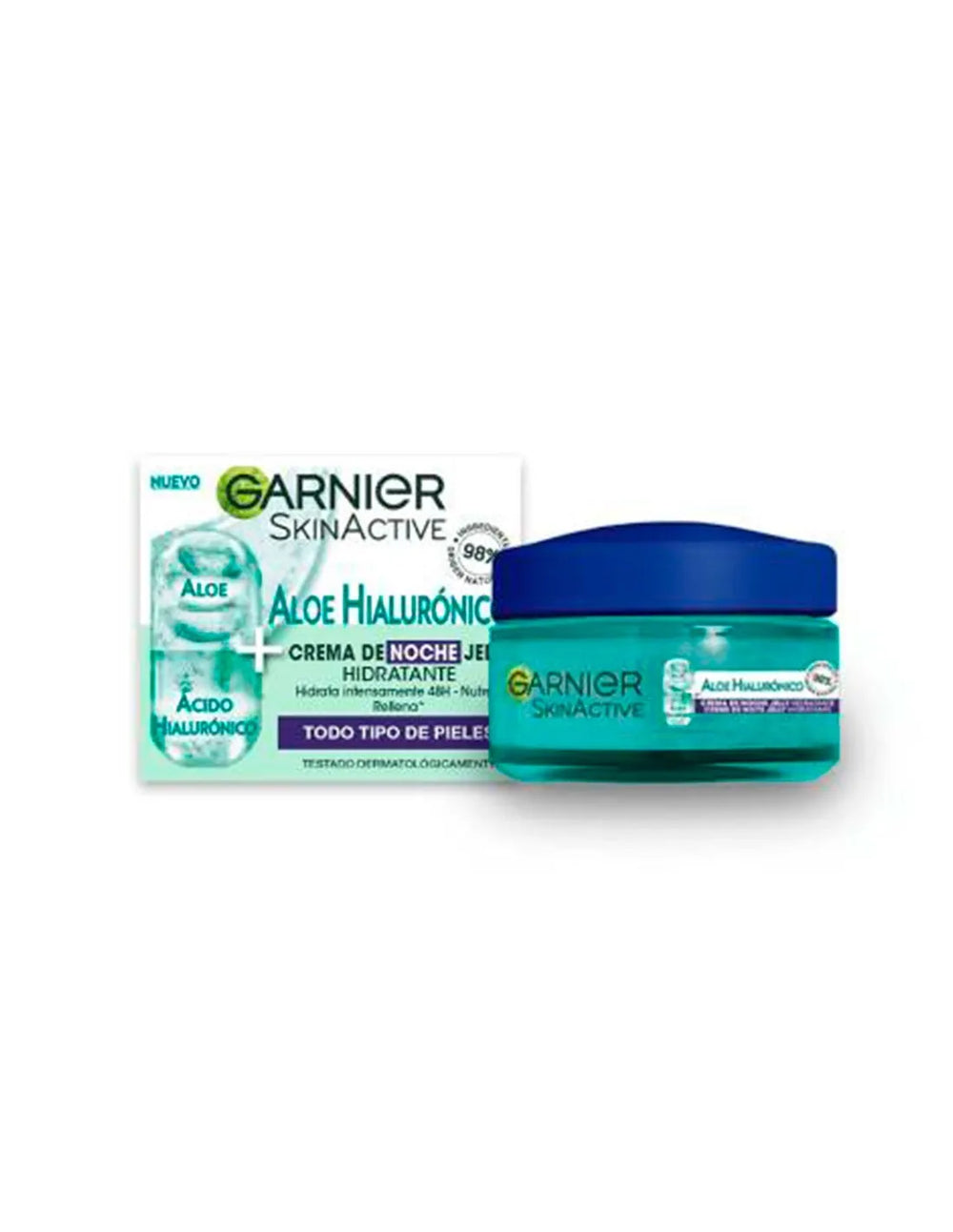 Garnier Skinactive Aloe Hialurónico Crema De Noche, 50 ml