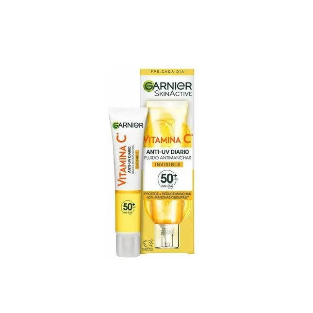 Garnier Skinactive Vitamina C Fluido Antimanchas Spf50 Unisex, 40 ml