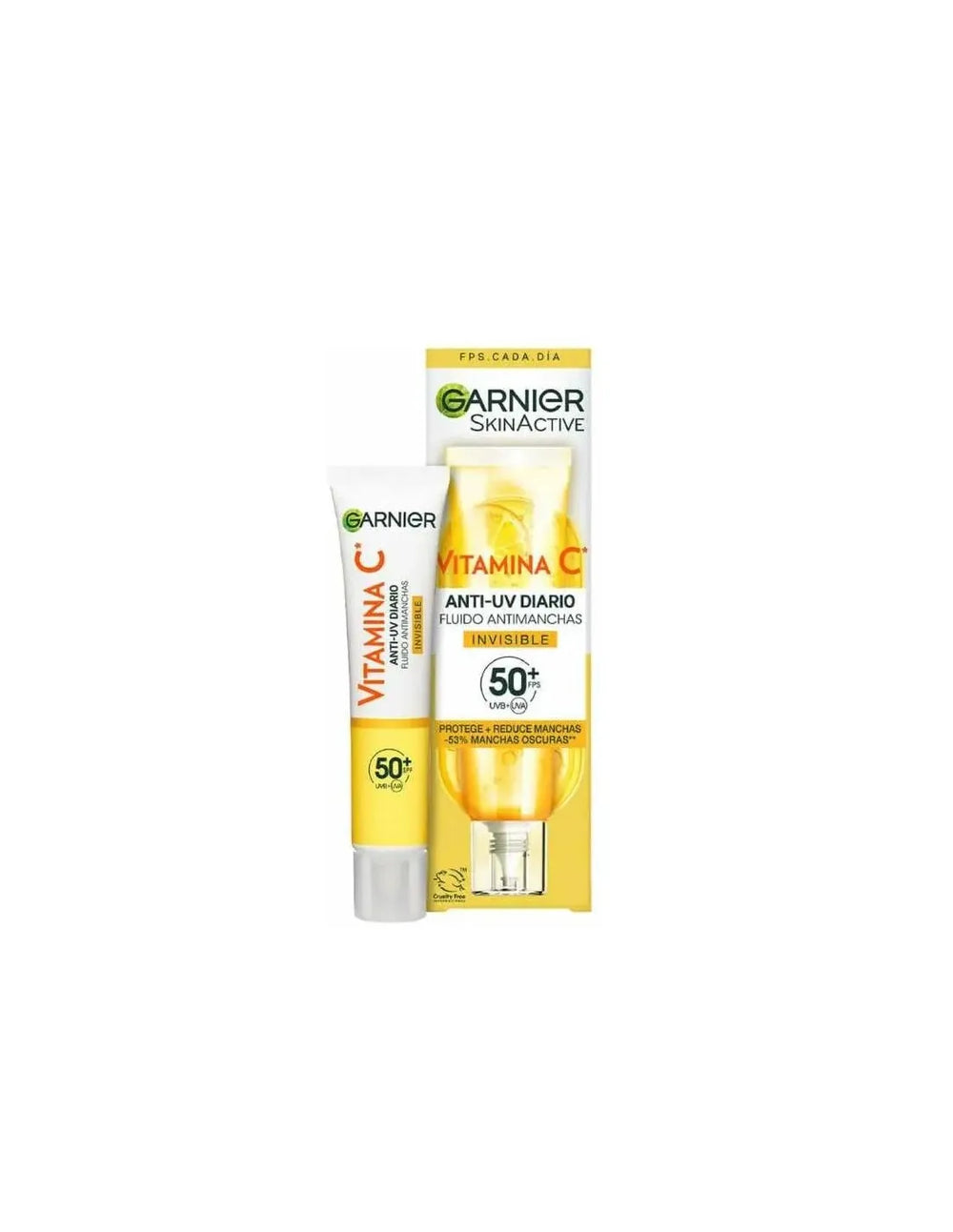 Garnier Skinactive Vitamina C Fluido Antimanchas Spf50 Unisex, 40 ml