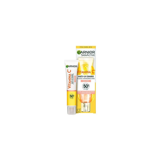 Garnier Skinactive Vitamina C Fluido Antimanchas Spf50 Glow Unisex, 40 ml