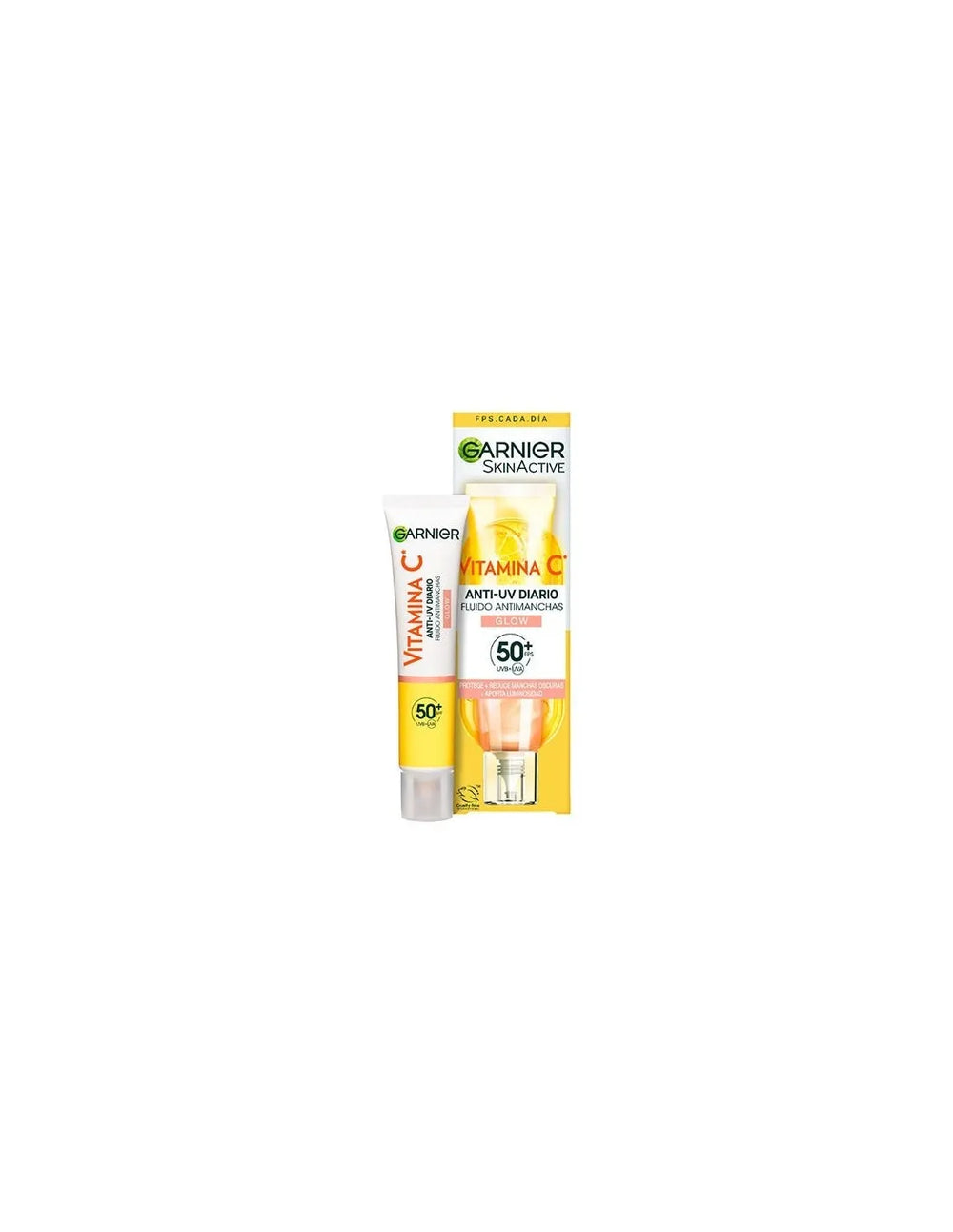 Garnier Skinactive Vitamina C Fluido Antimanchas Spf50 Glow Unisex, 40 ml