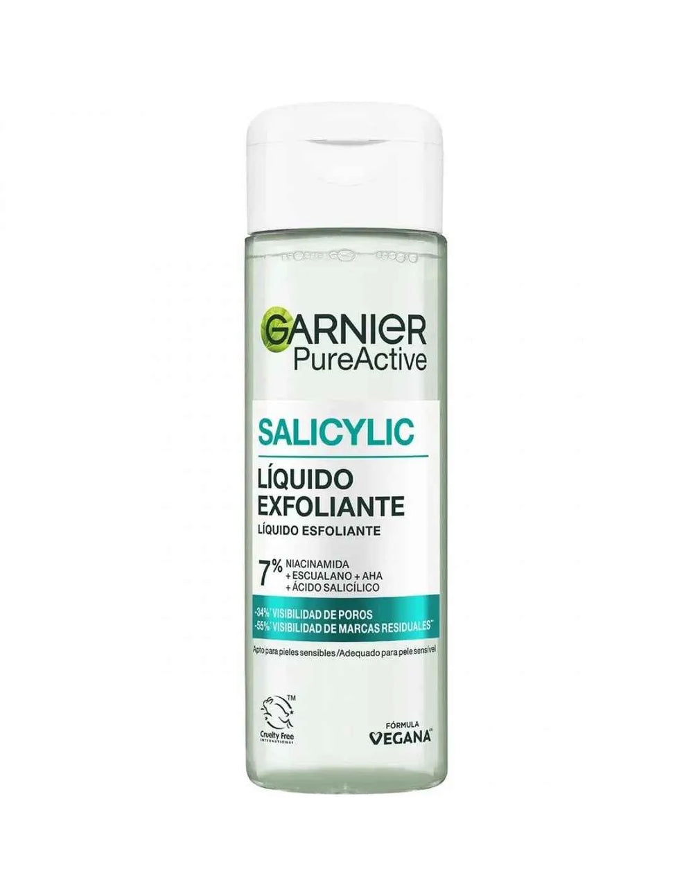 Garnier Pure Active Salicylic Líquido Exfoliante Unisex, 120 ml