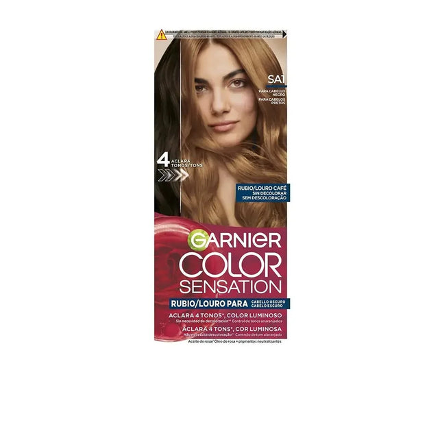 Garnier Color Sensation Tinte Rubio Luminoso Sin Decoloración Para Cabello Oscuro Louro Café 5 U Unisex