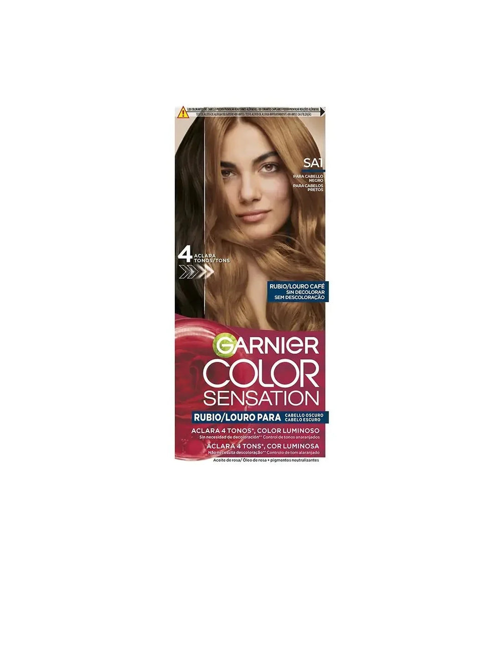 Garnier Color Sensation Tinte Rubio Luminoso Sin Decoloración Para Cabello Oscuro Louro Café 5 U Unisex