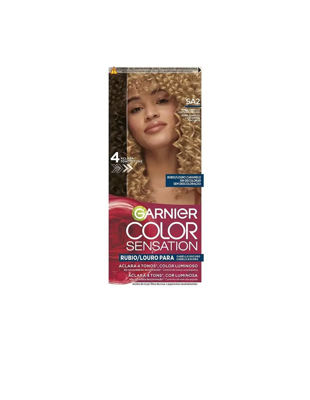 Garnier Color Sensation Tinte Rubio Luminoso Sin Decoloración Para Cabello Oscuro Louro Caramelo 5 U Unisex