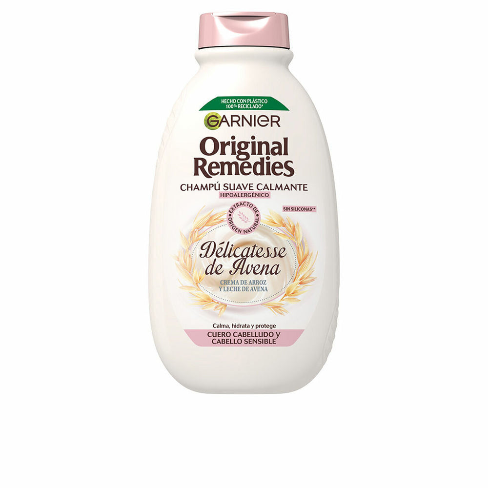 Garnier Original Remedies Champú Délicatesse De Avena Unisex, 400 ml
