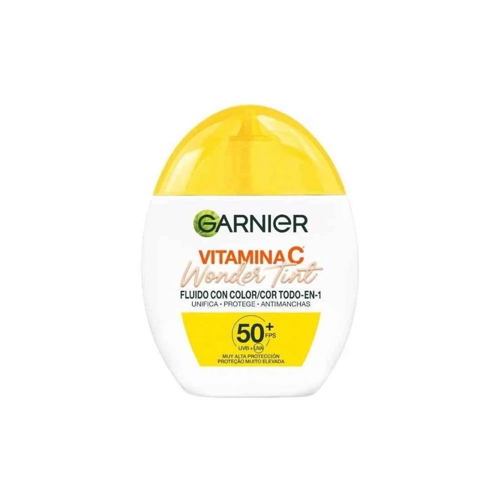 Garnier Vitamina C Wonder Tint Fluido Con Color Spf50 Claro Unisex, 40 ml