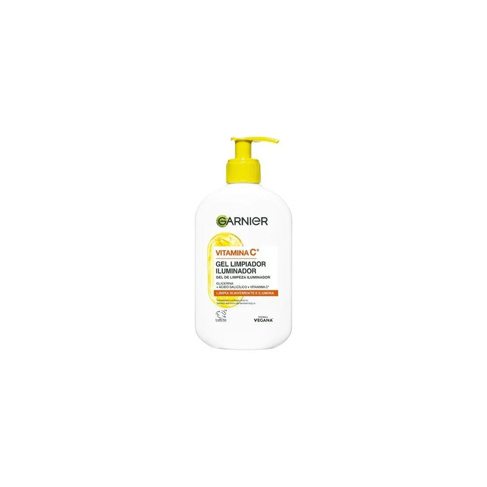 Garnier Vitamina C – Gel Limpiador Iluminador Unisex, 250 ml