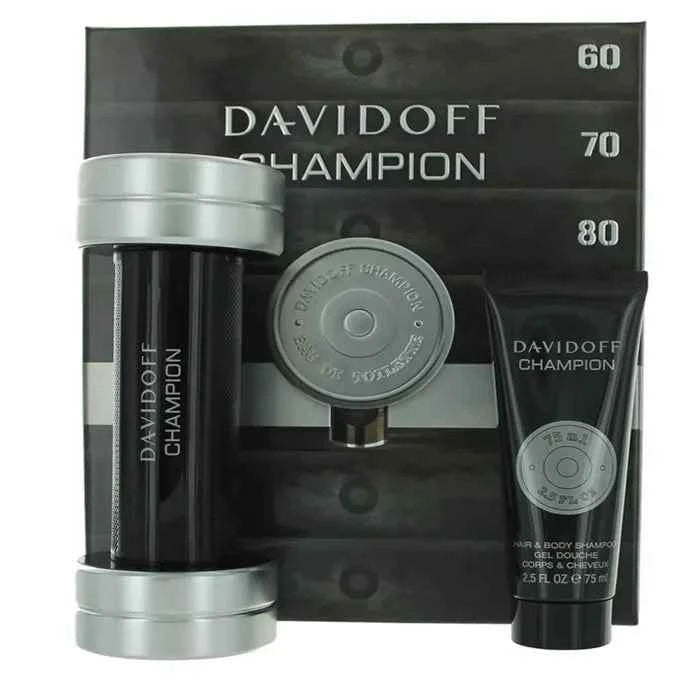 Davidoff Champion – Eau de Toilette Unisex Spray 90 ml, Set 2 Pieces