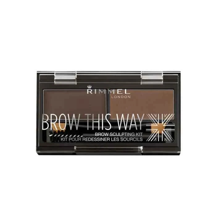 Rimmel London Rimmel Brow This Way Eyebrow Sculpting Kit 003 Dark Brown Unisex