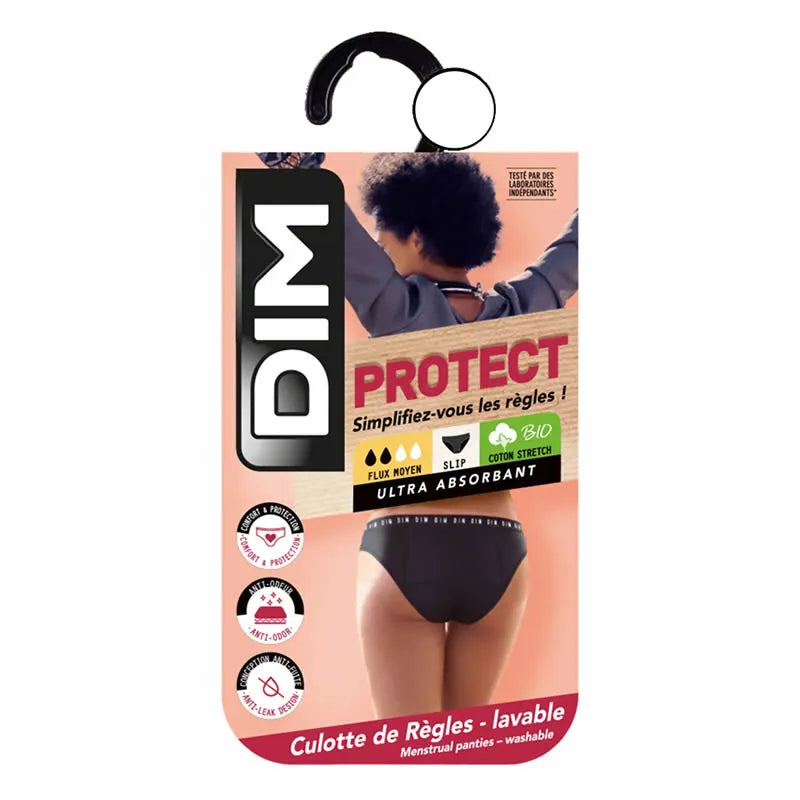 DIM Washable Menstrual Panty Medium Flow 1U Size 42/44