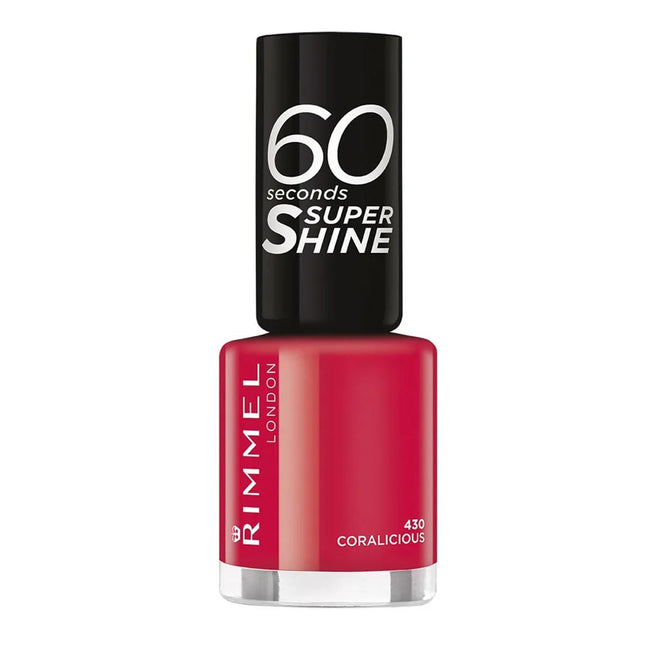 Rimmel London 60 Seconds Super Shine Nail Lacquer 430 Coralicious Unisex