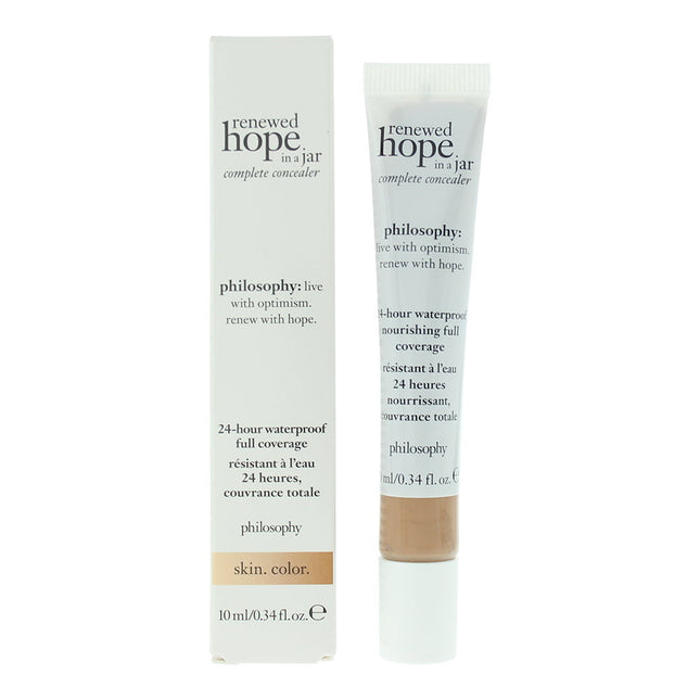 Philosophy Renewed Hope In A Jar Waterproof Full Coverage – Liquid Concealer for Women, 6.5, Tan, 10 ml