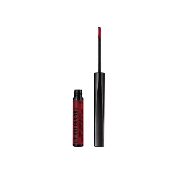Rimmel London Lip Art Graphic Liner&Liquid – Lipstick 810 Be Free Unisex