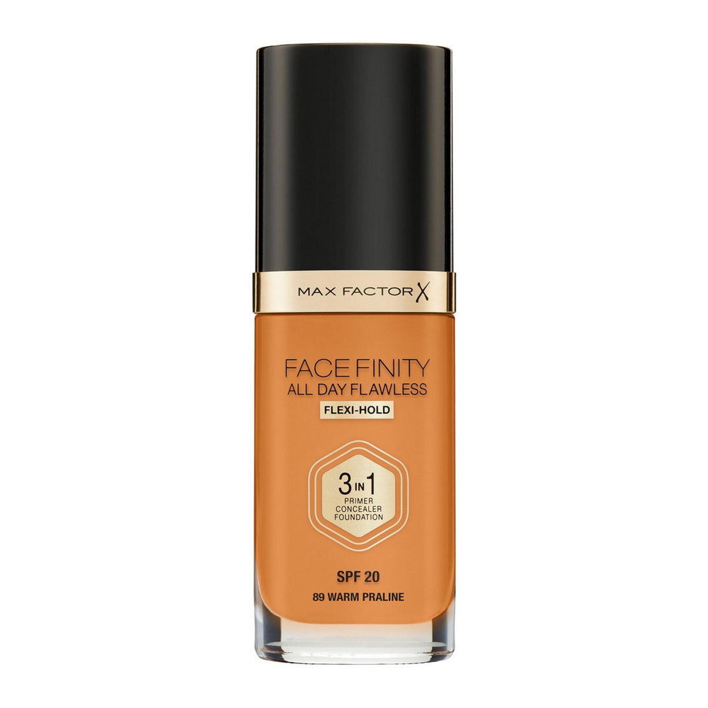 Max Factor Facefinity All Day Flawless Matte Finish – Primer for Women, Concealer & Foundation 3-in-1, 88, Praline, SPF 20,…