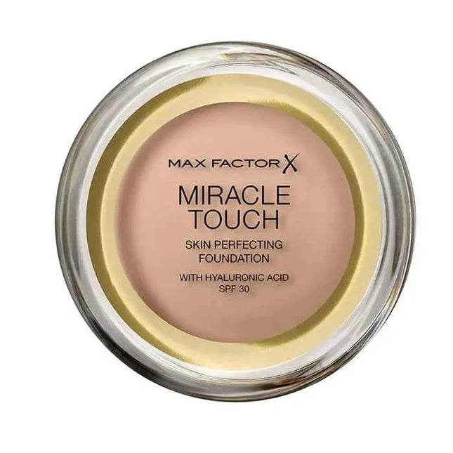 MAX Factor Miracle Touch Skin Perfecting – Foundation Spf30 045 Warm Almond Unisex