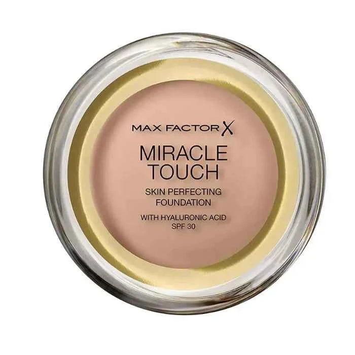 MAX Factor Miracle Touch Skin Perfecting – Foundation Spf30 045 Warm Almond Unisex