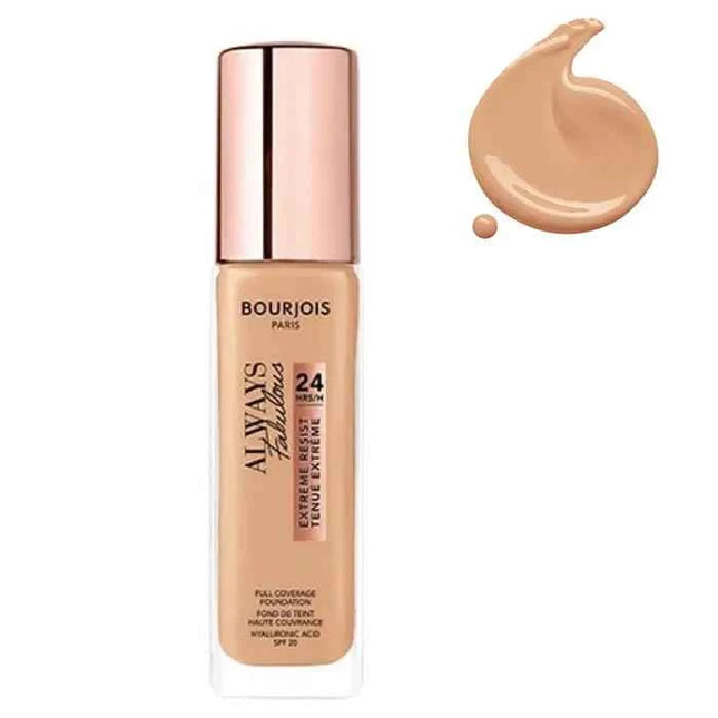 Bourjois Always Fabulous – Foundation 24H Spf20 420 Light Sand Unisex, 30 ml