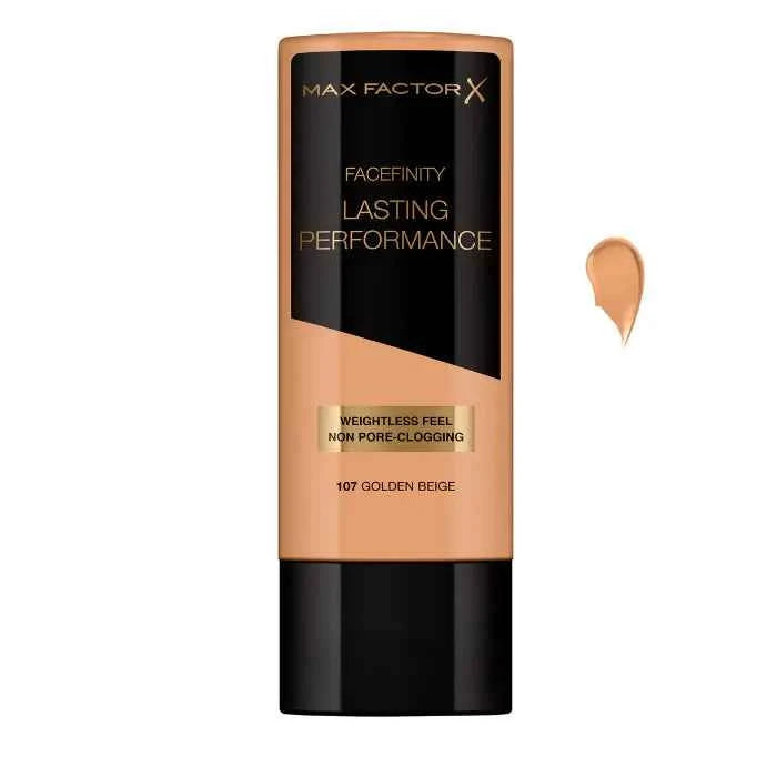 MAX Factor Facefinity Lasting Performance Liquid – Foundation 107 Golden Beige Unisex