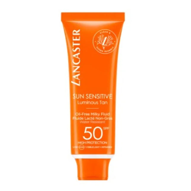 Lancaster Sun Sensitive Luminous Tan Oil-Free Milky Fluid Spf50 Unisex, 50 ml