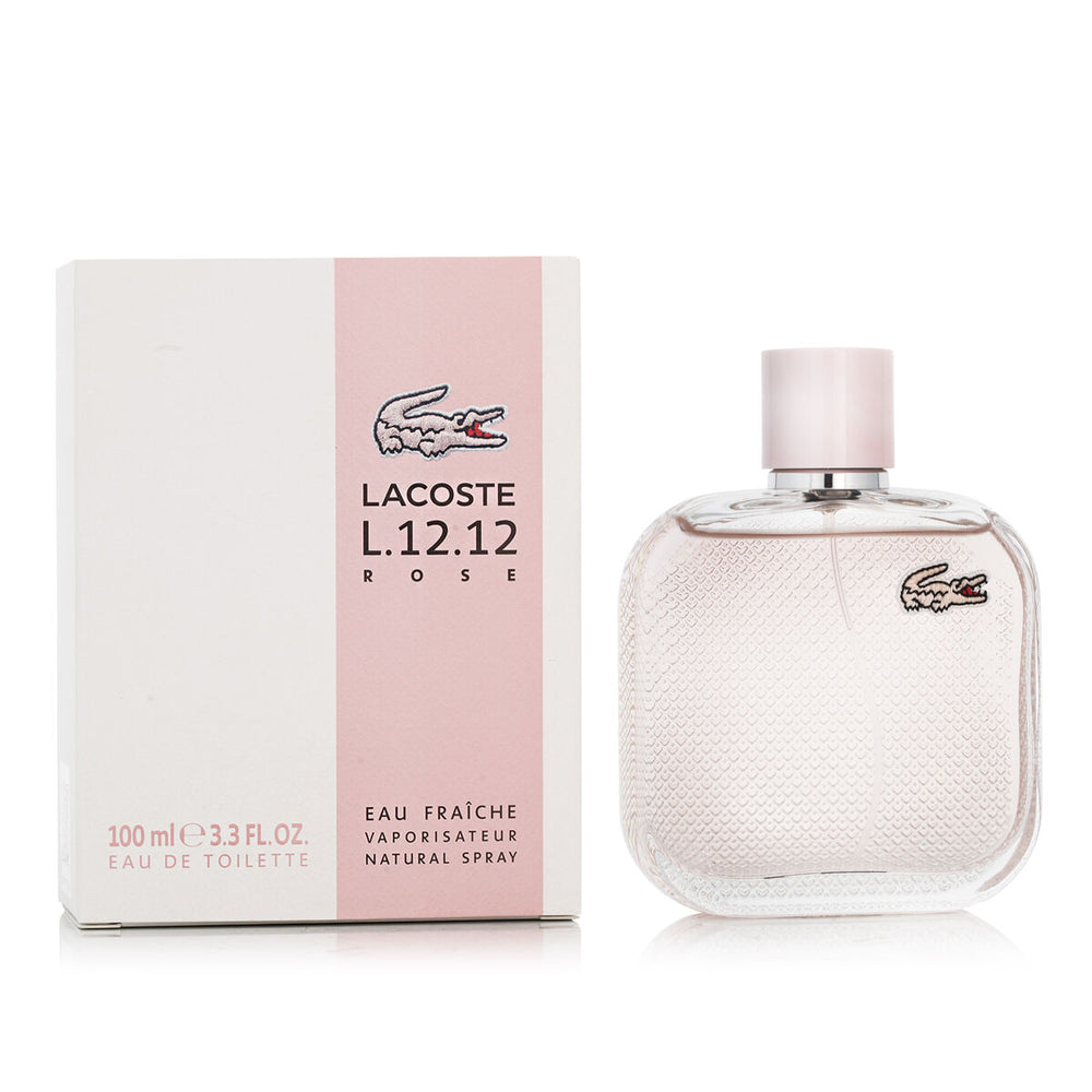 Lacoste L.12.12 Pour Elle Eau Fraiche Rose – Eau de Toilette for Women, 100 ml