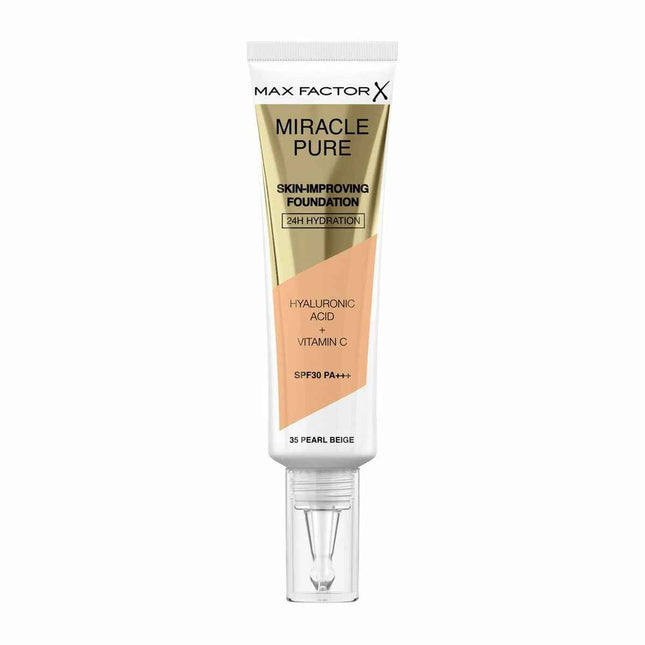 MAX Factor Miracle Pure – Foundation Spf30 35-Pearl Beige Unisex