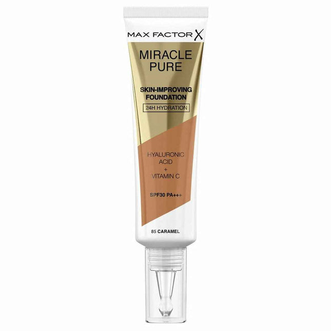MAX Factor Miracle Pure – Foundation Spf30 85-Caramel Unisex