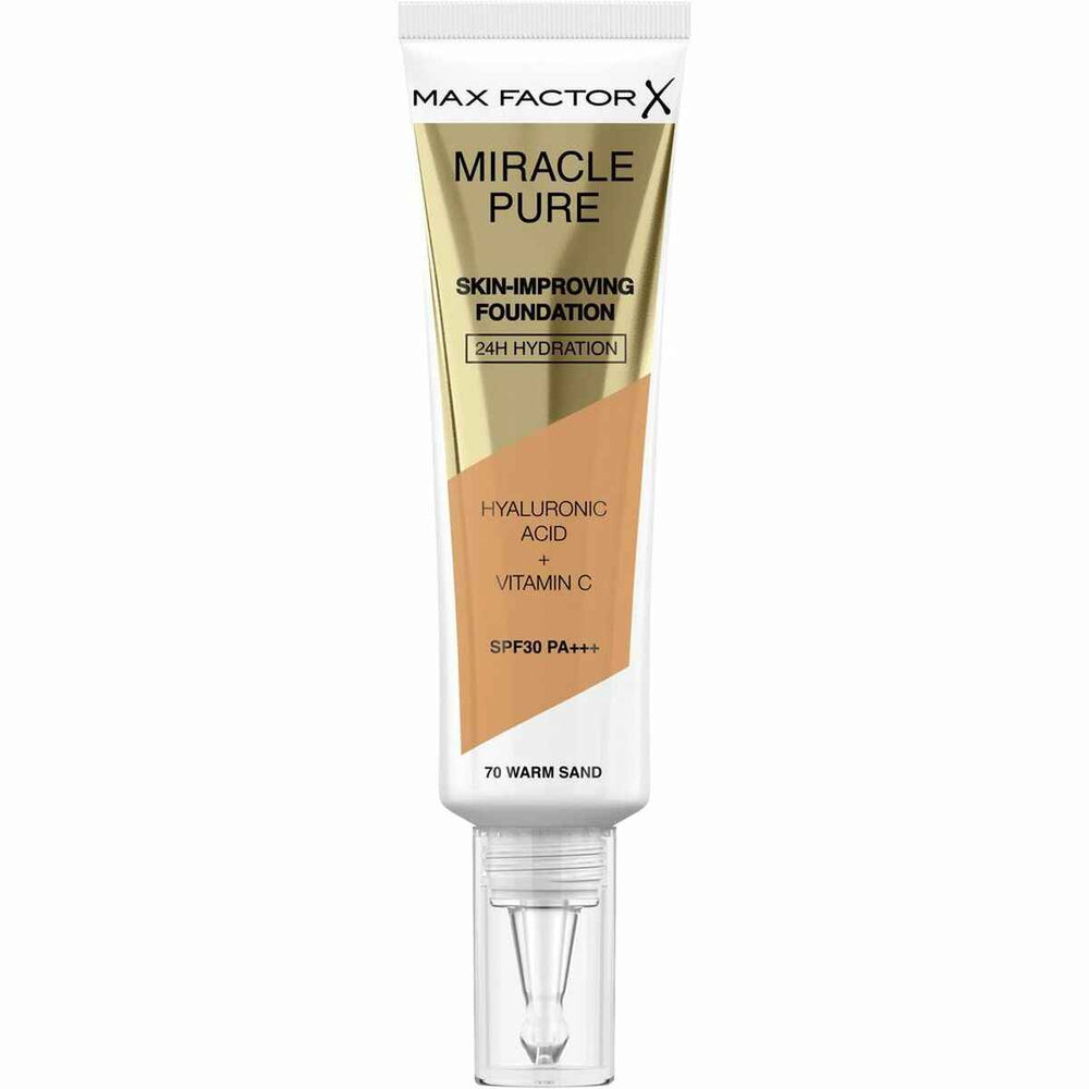 MAX Factor Miracle Pure – Foundation Spf30 70-Warm Sand Unisex
