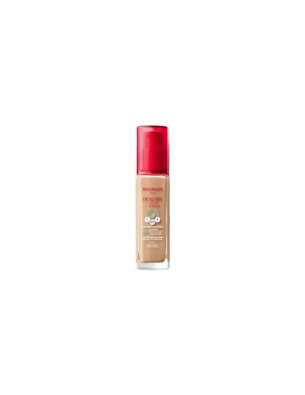 Bourjois Healthy Mix Radiant – Foundation 55-Deep Beige Unisex, 30 ml