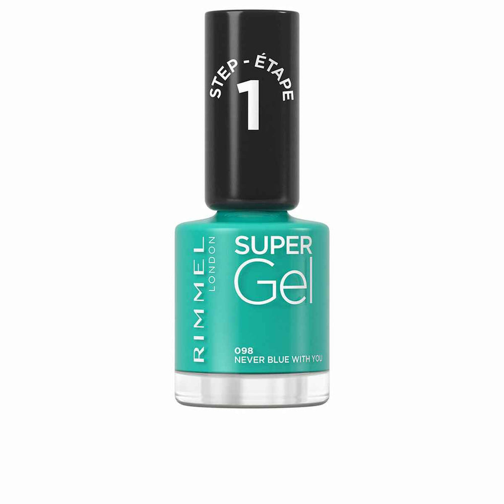 Rimmel London Super – Gel Nail Polish 98-Never Blue With You Unisex, 12 ml