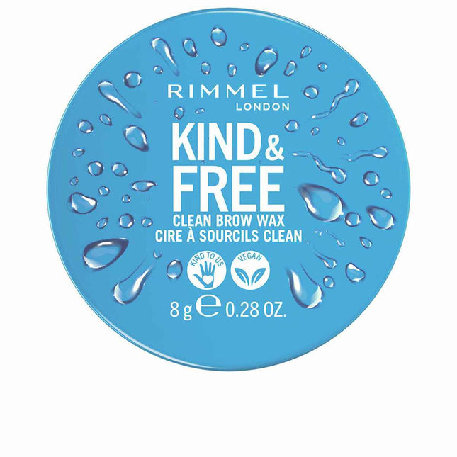 Rimmel London Kind y Free Clean Brow Wax 001-Clear Unisex, 8 g