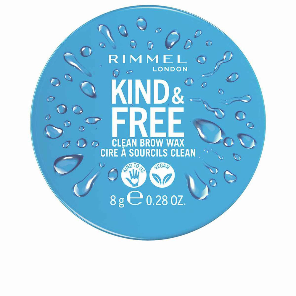 Rimmel London Kind y Free Clean Brow Wax 001-Clear Unisex, 8 g