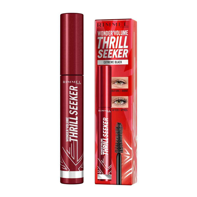 Rimmel London Wonder 'volume Thrill Seeker – Mascara Extreme Black Unisex, 8 ml
