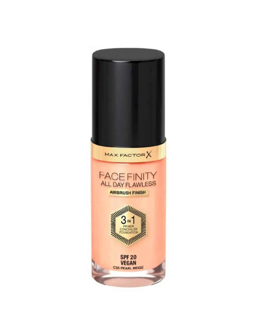 MAX Factor Facefinity 3in1 Primer, Concealer y – Foundation 85-Caramel Unisex, 30 ml