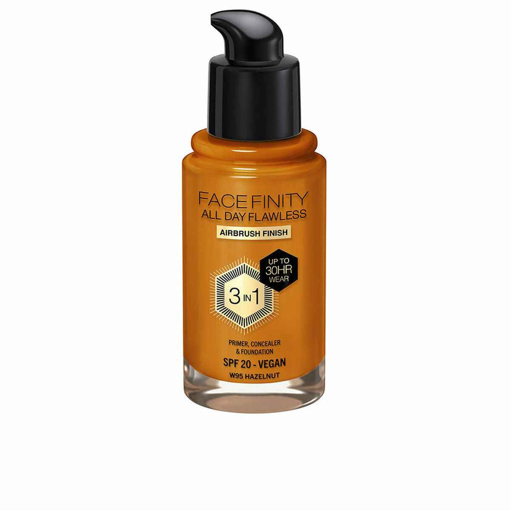 MAX Factor Facefinity All Day Flawless 3 In 1 – Foundation W95-Hazelnut Unisex, 30 ml