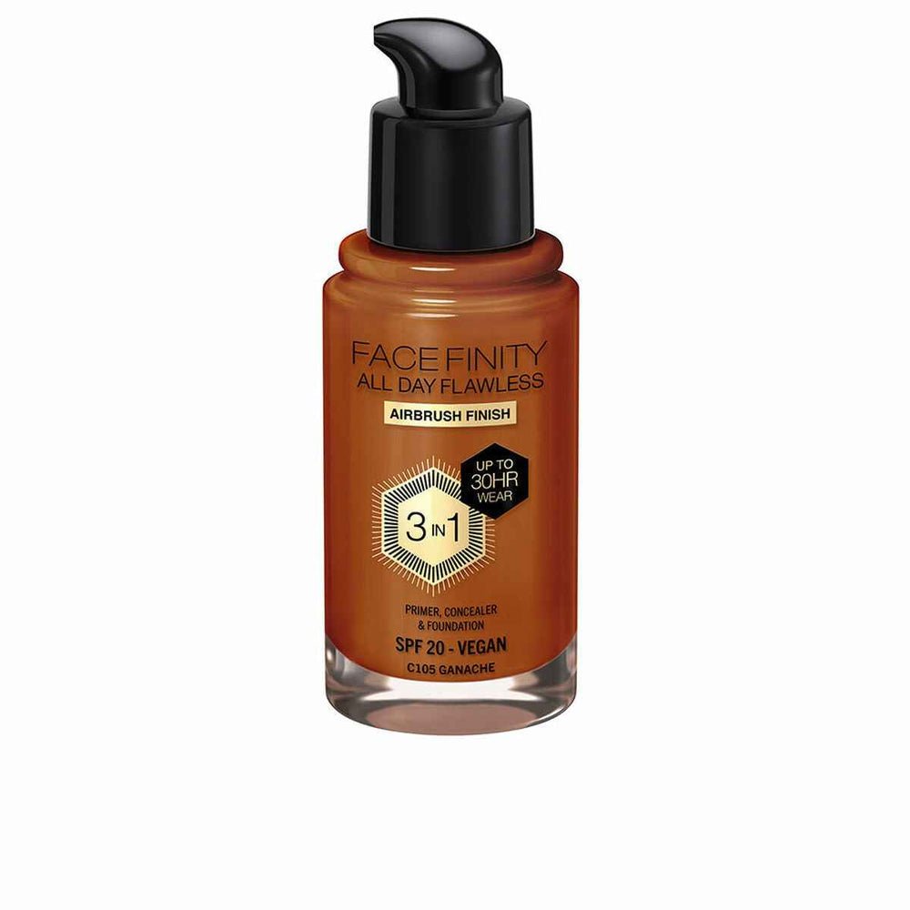 MAX Factor Facefinity All Day Flawless 3 In 1 – Foundation C105-Ganache Unisex, 30 ml
