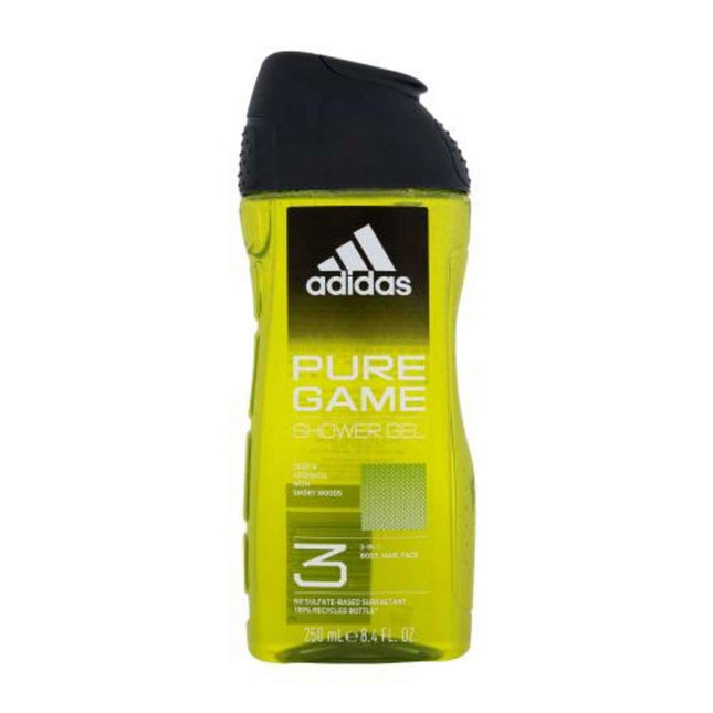 Adidas Pure Game Cleansing – Shower Gel for Men, For Body, Face & Hair, All Skin Types, 250 ml