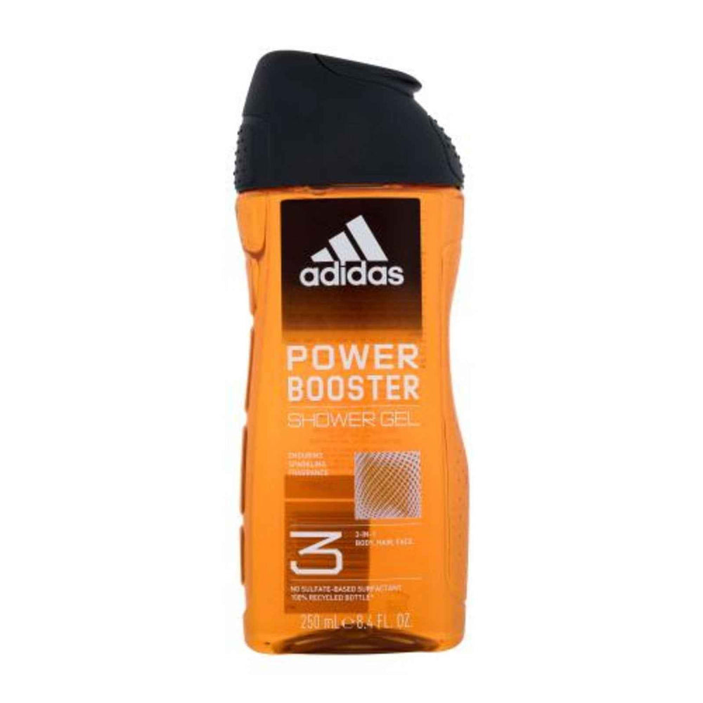 Adidas Power Booster Cleanses – Shower Gel for Men, For Body, Face & Hair, All Skin Types, 250 ml