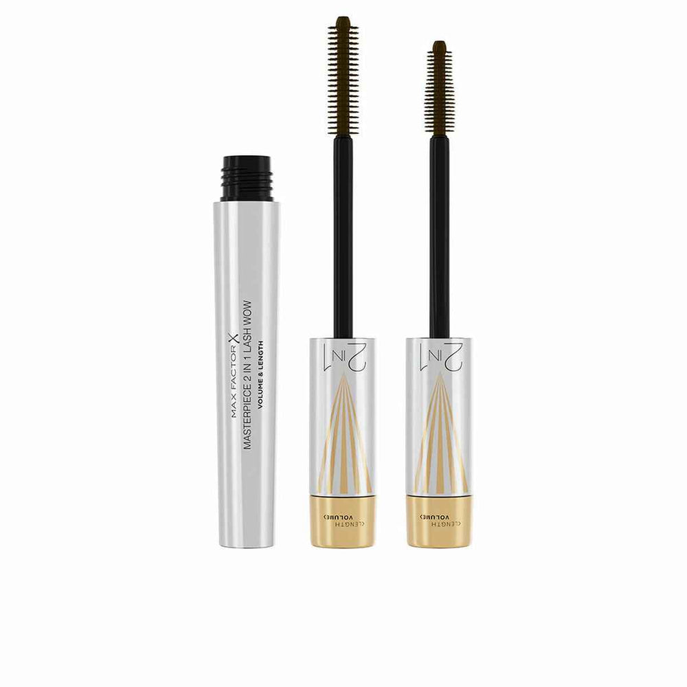MAX Factor Masterpiece 2 In 1 Lash Wow Máscara De Pestañas 02-Black Brown Unisex, 7 ml