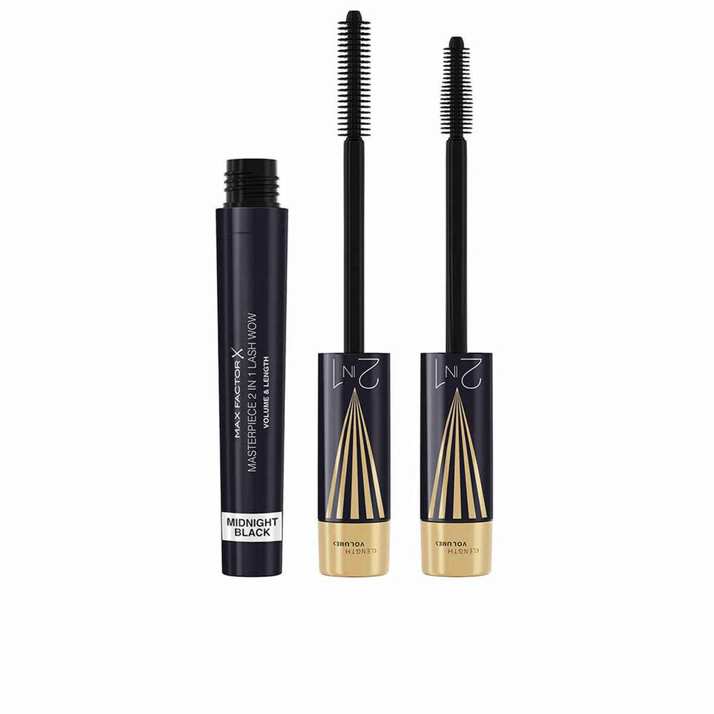 MAX Factor Masterpiece 2 In 1 Lash Wow Máscara De Pestañas 03-Midnight Black Unisex, 7 ml