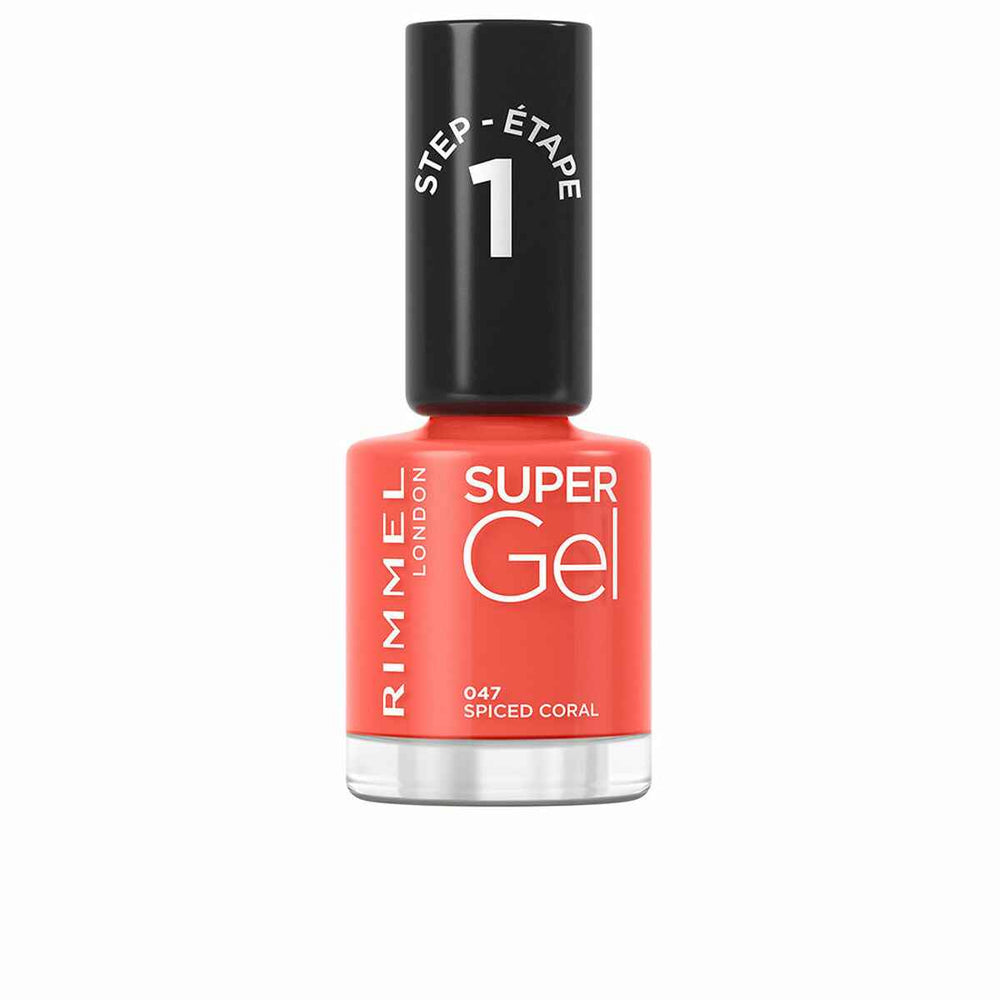 Rimmel London Super – Gel Esmalte De Uñas 047-Spiced Coral Unisex, 12 ml