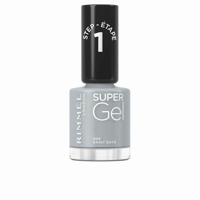 Rimmel London Super – Gel Esmalte De Uñas 005-Rainy Days Unisex, 12 ml