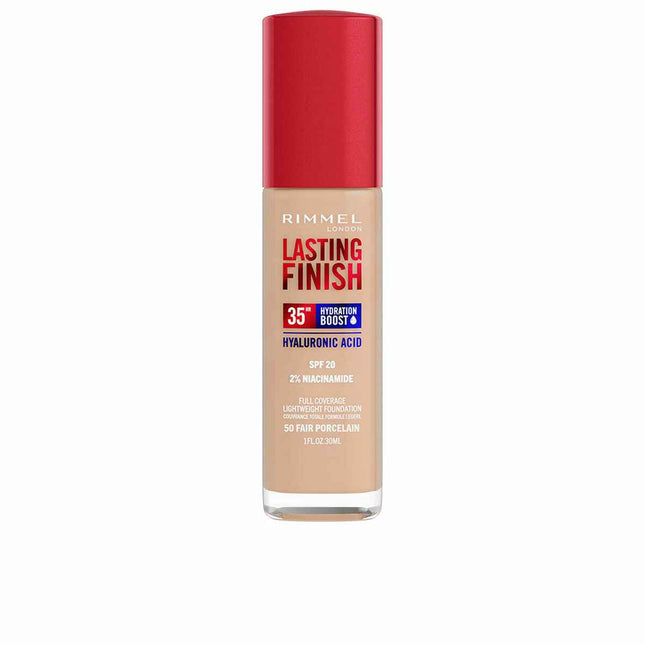 Rimmel London Lasting Finish Hydration Boost Spf20 050-Fair Porcelain Unisex, 30 ml