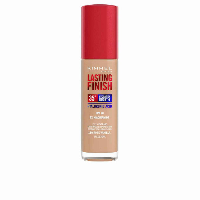 Rimmel London Lasting Finish Hydration Boost Spf20 150-Rose Vanilla Unisex, 30 ml
