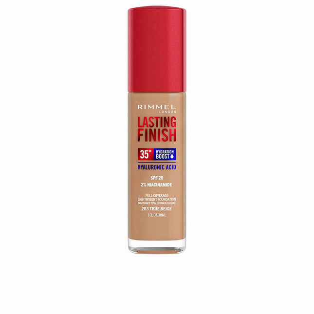 Rimmel London Lasting Finish Hydration Boost Spf20 203-True Beige Unisex, 30 ml