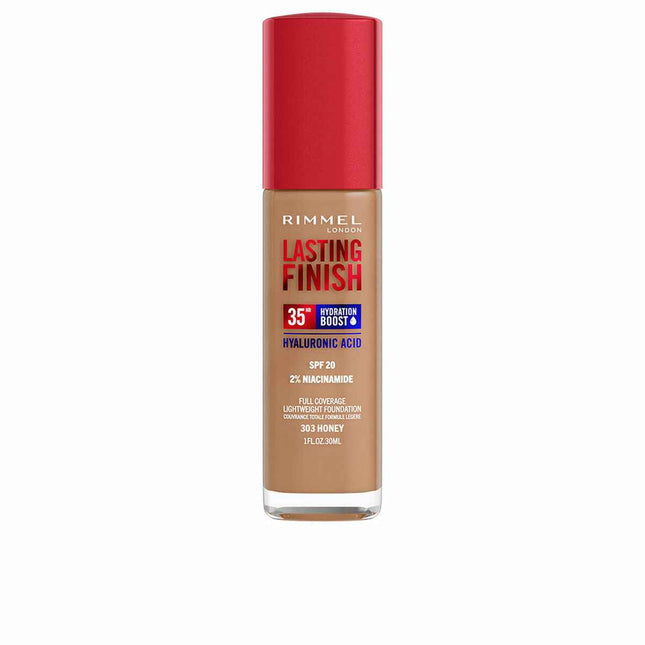Rimmel London Lasting Finish Hydration Boost Spf20 303-Honey Unisex, 30 ml