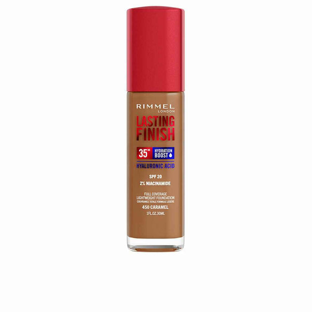 Rimmel London Lasting Finish Hydration Boost Spf20 450-Caramel Unisex, 30 ml