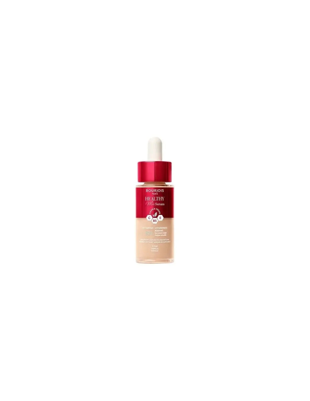 Bourjois Healthy Mix – Serum Foundation Base De Maquillaje 52w-Vanilla Unisex, 30 ml