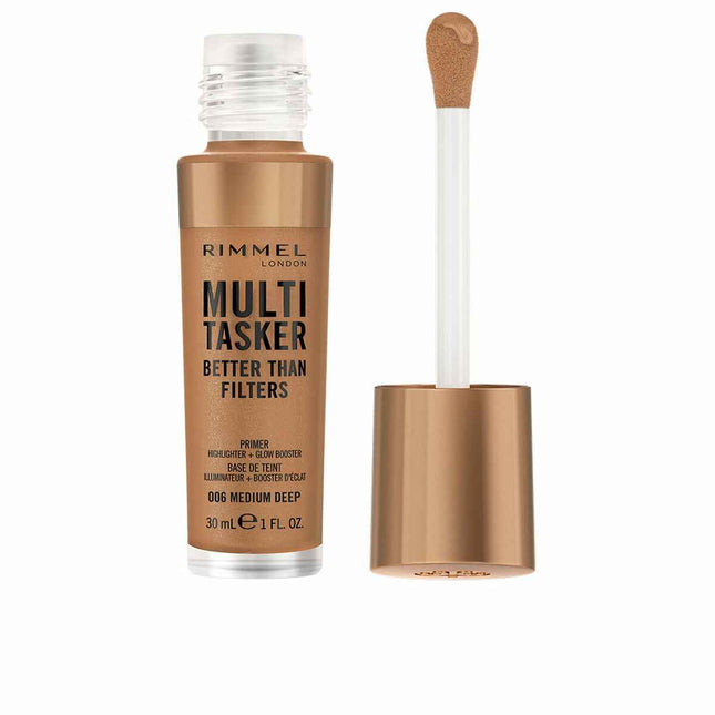 Rimmel London Multi-Tasker Prebase Iluminadora 007-Deep Unisex, 30 ml